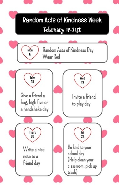West Central Valley Community School - Random Acts of Kindness Week