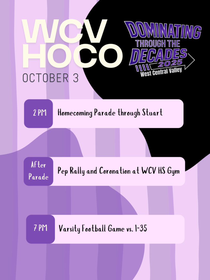 West Central Valley Community School - WCV Home Coming Parade & Pep Rally